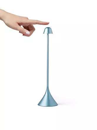 LEXON | LED Lampe STELI 28,6cm Light Blue | kupfer
