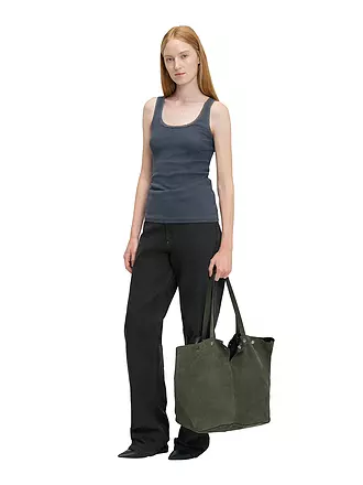 LIEBESKIND BERLIN | Ledertasche - Shopper RIVE Large | olive