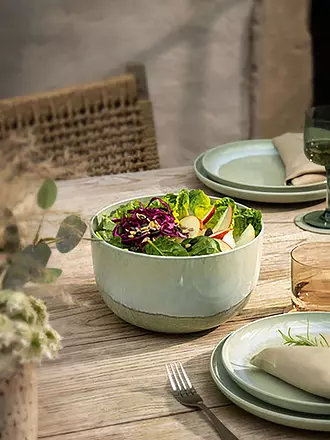 LIKE BY VILLEROY & BOCH | Servierschüssel 22cm Perlemor Sand | olive
