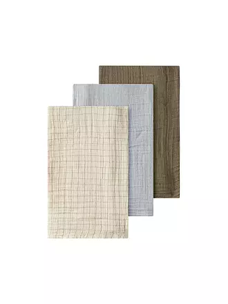 LIL ATELIER | Baby Stoffwindel - Multuch NBNFERGIE 3er Pkg. turtledove / pigeon / sepia | blau