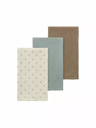 LIL ATELIER | Baby Stoffwindel - Multuch NBNFERGIE 3er Pkg. turtledove / pigeon / sepia | blau