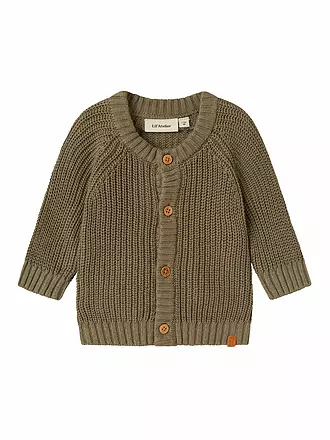 LIL ATELIER | Baby Strickjacke NBNEMLEN | olive