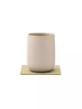 LIND DNA |  Glasuntersetzer 10x10cm CORDUROY ECKIG Nature | beige