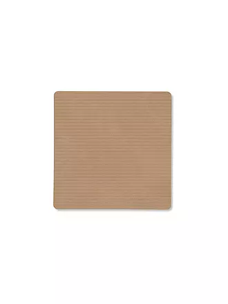 LIND DNA |  Glasuntersetzer 10x10cm CORDUROY ECKIG Nature | camel