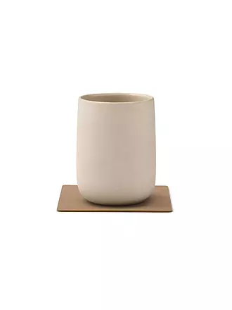LIND DNA |  Glasuntersetzer 10x10cm CORDUROY ECKIG Nature | camel
