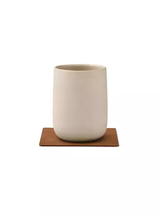LIND DNA |  Glasuntersetzer 10x10cm CORDUROY ECKIG Nature | braun