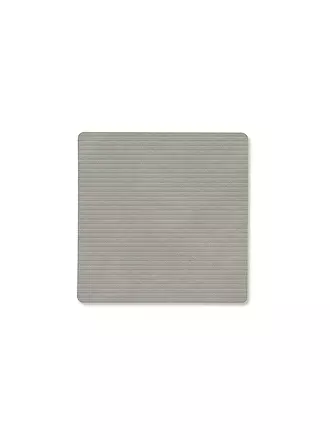 LIND DNA |  Glasuntersetzer 10x10cm CORDUROY ECKIG Nature | hellgrau
