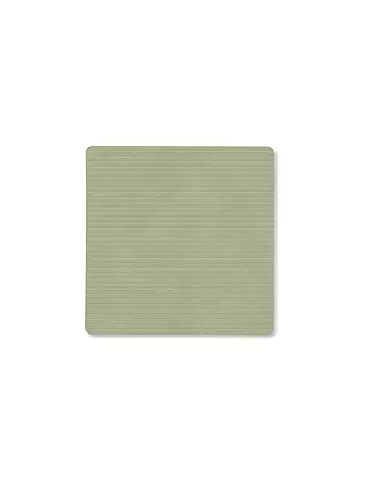 LIND DNA |  Glasuntersetzer 10x10cm CORDUROY ECKIG Nature | olive