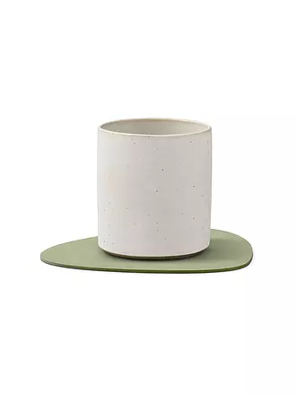 LIND DNA |  Glasuntersetzer 11x13cm CORDUROY OVAL Army Green | olive