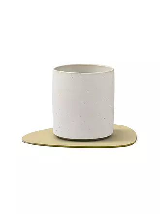 LIND DNA |  Glasuntersetzer 11x13cm CORDUROY OVAL Nature | beige