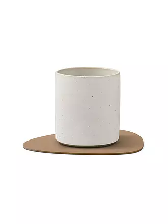 LIND DNA |  Glasuntersetzer 11x13cm CORDUROY OVAL Nature | camel