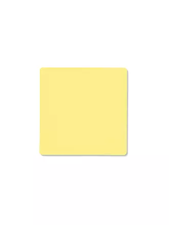 LIND DNA | Leder-Untersetzer eckig 10x10cm Light Blue | gelb