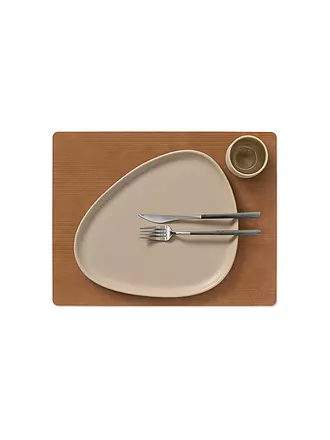 LIND DNA | Tischset 35x45cm CORDUROY ECKIG Nature | hellgrau