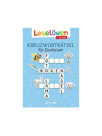 LOEWE VERLAG | Leselöwen Kreuzworträtsel für Einsteiger - 1. Klasse | keine Farbe