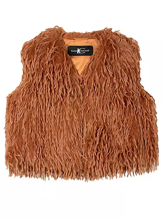 LUISA CERANO | Gilet in Felloptik | orange