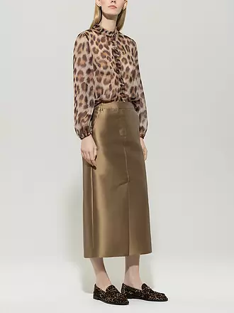 LUISA CERANO | Seidenbluse | braun