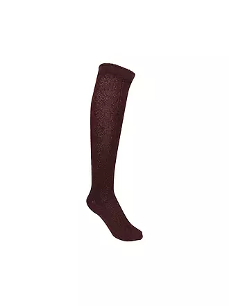 LUISE STEINER | Kniestrümpfe see | dunkelrot