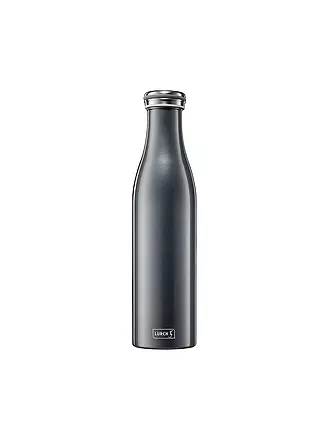 LURCH | Isolierflasche - Thermosflasche Edelstahl 0,75l Anthrazit-Met. | grau