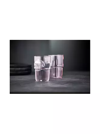 LYNG BY GLAS | Trinkglas 2er Set TORINO 40 cl Blau | rosa
