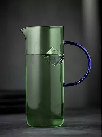 LYNGBY GLAS | Glaskrug TORINO 1,1l Pink/ Blau | hellgrün