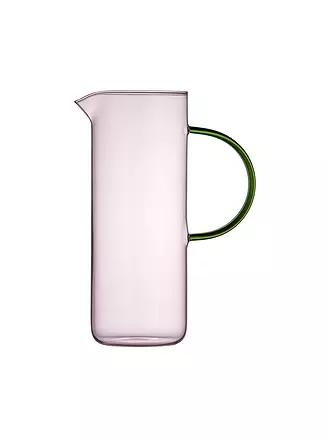 LYNGBY GLAS | Glaskrug TORINO 1,1l Pink/ Blau | hellgrün