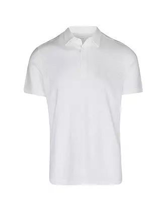 MAJESTIC FILATURES | Leinen Poloshirt | weiss