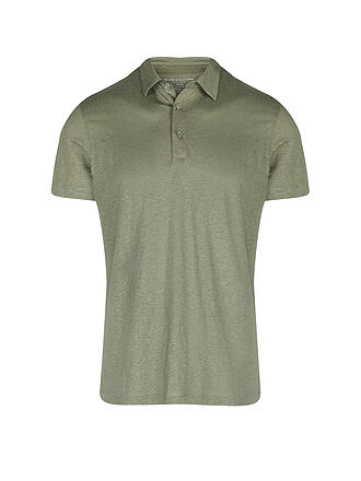 MAJESTIC FILATURES | Leinen Poloshirt | olive