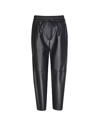 MARC CAIN | Hose Jogging Fit in Lederoptik RANCHI | dunkelblau