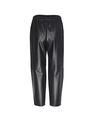 MARC CAIN | Hose Jogging Fit in Lederoptik RANCHI | dunkelblau