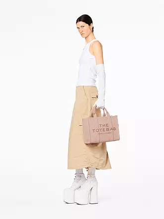 MARC JACOBS | Ledertasche - Tote Bag  THE MEDIUM TOTE LEATHER | rosa