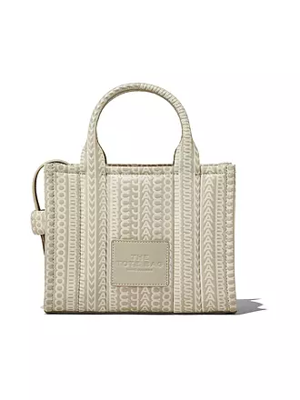 MARC JACOBS | Ledertasche - Tote Bag THE SMALL TOTE LEATHER MONOGRAM | beige