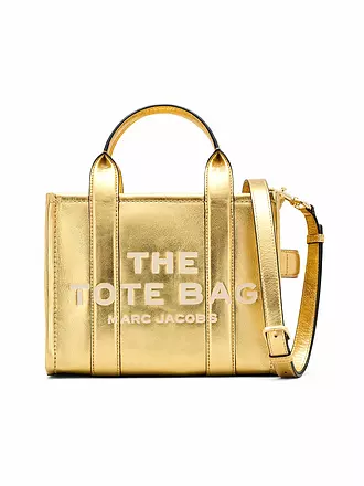 MARC JACOBS | Ledertasche - Tote Bag THE SMALL TOTE LEATHER | silber