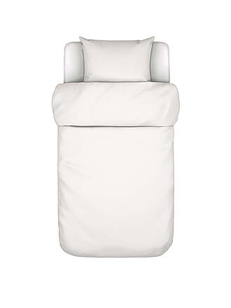 MARC O'POLO HOME | Perkal Bettwäsche Tove 70x90cm / 140x200cm Powder Blue | weiss