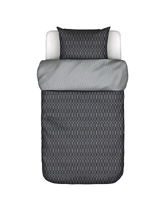 MARC O'POLO HOME | Satin Bettwäsche SILLIA 70x90cm/140x200cm Dark Navy | grau