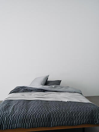 MARC O'POLO HOME | Satin Bettwäsche SILLIA 70x90cm/140x200cm Dark Navy | dunkelblau