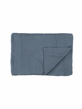 MARC O'POLO HOME | Tagesdecke - Plaid Nordic Knit 130x170cm Garden Green | blau