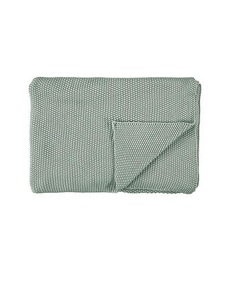 MARC O'POLO HOME | Tagesdecke - Plaid Nordic Knit 130x170cm Garden Green | gelb