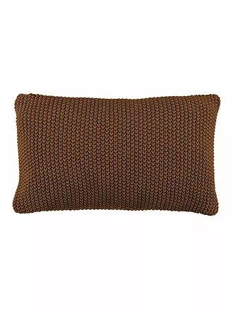 MARC O'POLO HOME | Zierkissen Nordic Knit 30x60cm (Oil Yellow) | braun