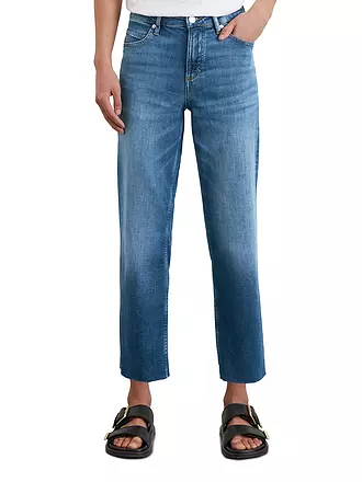 MARC O'POLO | High Waist Jeans Straight Leg | blau