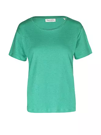 MARC O'POLO | Leinen T-Shirt | grün