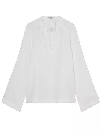 MARC O'POLO | Leinenbluse | weiss