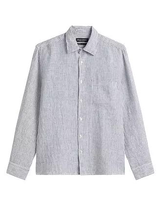 MARC O'POLO | Leinenhemd Regular Fit | blau