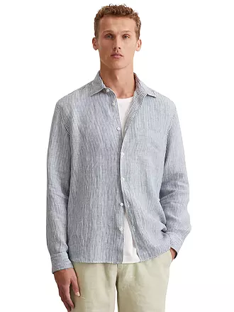 MARC O'POLO | Leinenhemd Regular Fit | blau