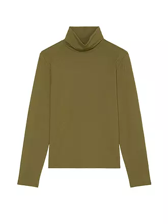 MARC O'POLO | Rollkragenshirt | dunkelgrün
