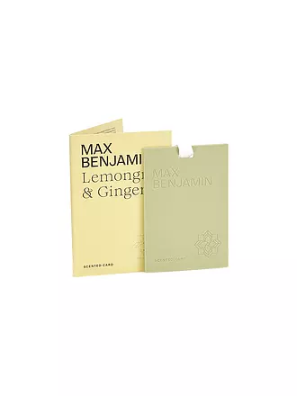 MAX BENJAMIN | Duftkarte CLASSIC COLLECTION Lemongrass & Ginger | orange