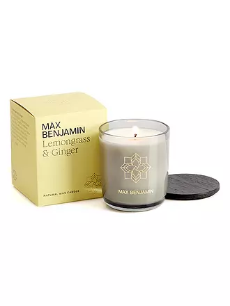 MAX BENJAMIN | Duftkerze CLASSIC COLLECTION 210g Irish Leather & Oud | hellgrün