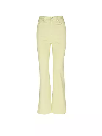 MAX MARA STUDIO | Highwaist Jeans Straight Fit Teti | gelb