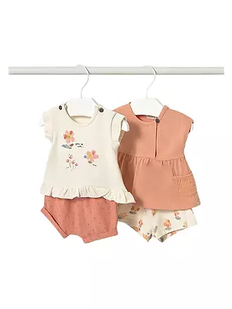MAYORAL | Baby Set 4-teilig T-Shirts und Shorts | orange