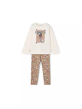 MAYORAL | Mädchen Set 2-teilig Langarmshirt und Leggings | weiss
