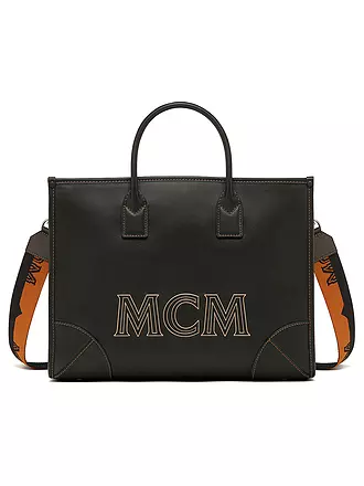 MCM | Ledertasche - Tote Bag MÜNCHEN | schwarz